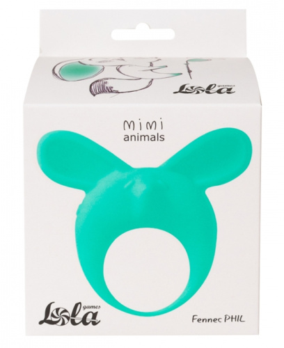 Эрекционное виброкольцо Mimi Animals Fennec Phil Green фото 4