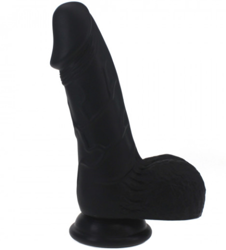 Классический фаллоимитатор черного цвета X-Men 18 см фото 2