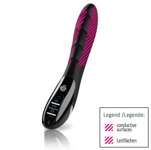 Вибратор с электростимуляцией Mystim Sizzling Simon Black Edition фото 2