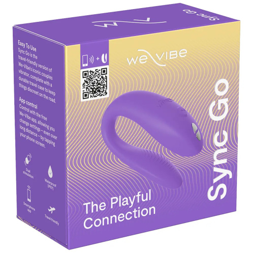 Смарт-вибратор для пар We-Vibe Sync Go фиолетовый фото 16