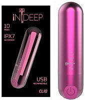 Перезаряжаемая вибропуля Indeep Clio Magenta