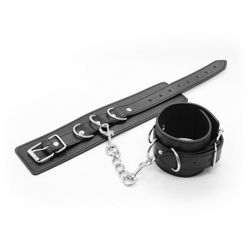 Классические черные наручники фото 3