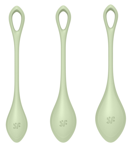 Вагинальные шарики Satisfyer Yoni Power 2 салатовые фото 3