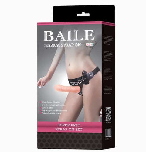 Вибрострапон с реалистичной насадкой на штырьке 19 см фото 8