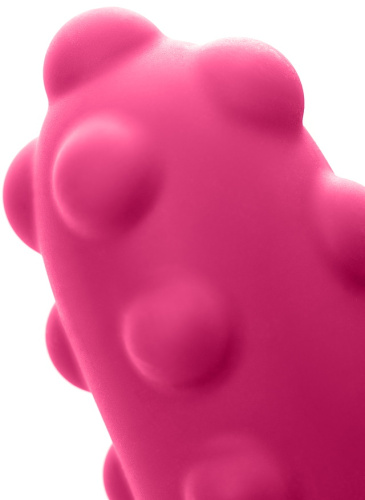 Розовый вибратор с клиторальным стимулятором Kokos Smon фото 5