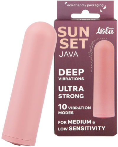 Перезаряжаемая вибропуля Java Sunset Pink