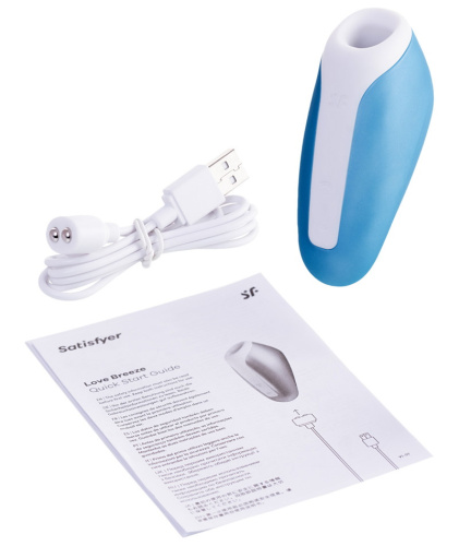 Вакуумно-волновой стимулятор клитора Satisfyer Love Breeze голубой фото 10