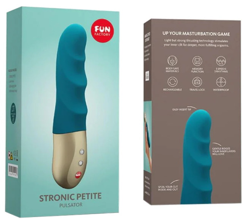 Мини-пульсатор Fun Factory Stronic Petite бирюзовый фото 10