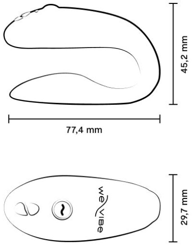 Смарт-вибратор для пар We-Vibe Sync Go бирюзовый фото 9