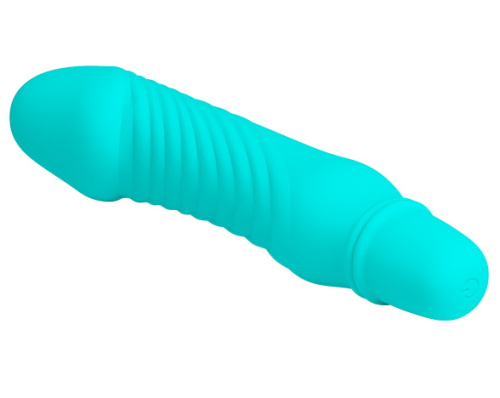 Мини-вибратор Stev бирюзовый фото 4