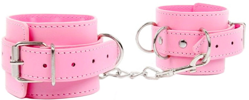 Классические розовые наручники фото 2