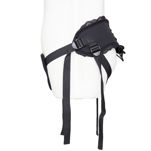 Черные трусики с кружевом для страпона фото 4