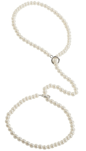 Жемчужные браслеты-наручники California Exotic Playful in Pearls фото 2