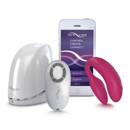 Смарт-вибромассажер розовый We-Vibe 4 Plus