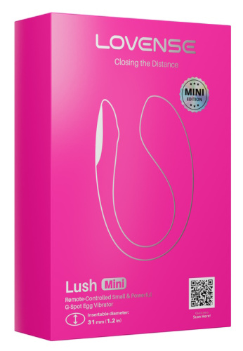 Lovense Lush Mini инновационный смарт-вибростимулятор с LED-подсветкой фото 16