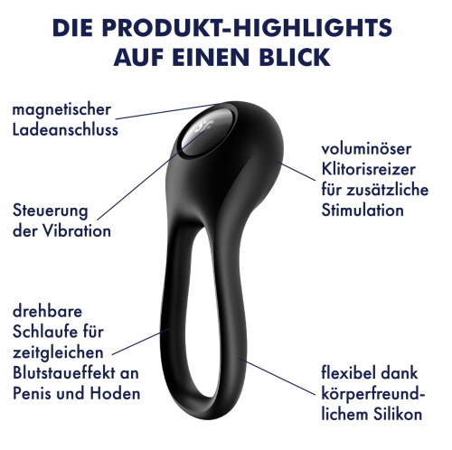 Эрекционное виброкольцо Satisfyer Majestic Duo фото 6