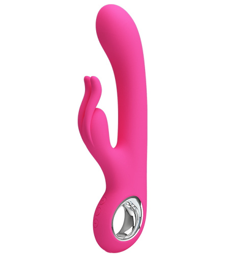 Перезаряжаемый вибратор Pretty Love Carina с клиторальной стимуляцией розовый фото 3
