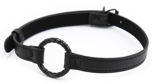 Черный кляп-кольцо фото 2