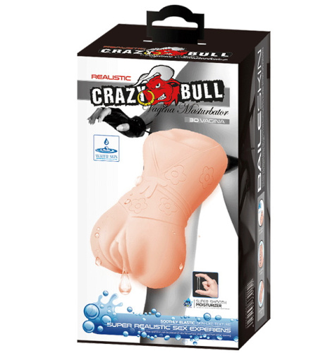 Компактный мастурбатор-вагина Crazy Bull с эффектом выделения смазки фото 8