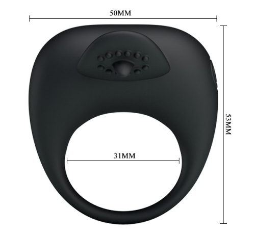 Виброкольцо с клиторальным стимулятором Pretty Love Stimulating Tonguo фото 5