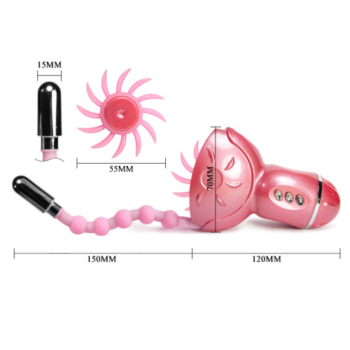 Клиторальный стимулятор с вагинальным отростком Rolling Fun 2 фото 4