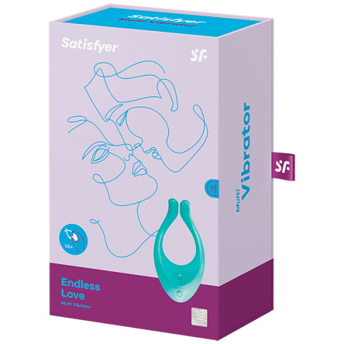 Многофункциональный вибратор для пар Satisfyer Endless Love бирюзовый фото 5